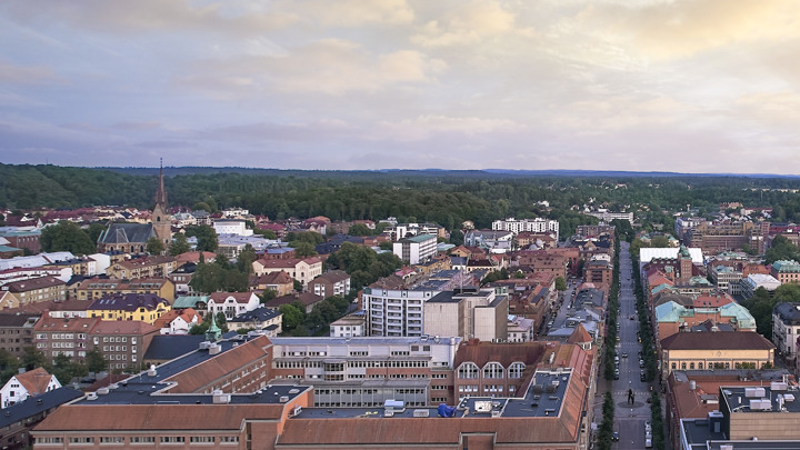 Översikt över Borås city