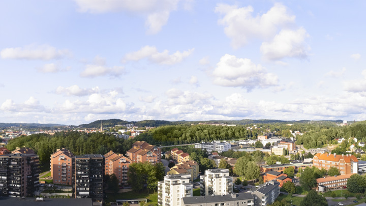 Översikt över området Druvefors