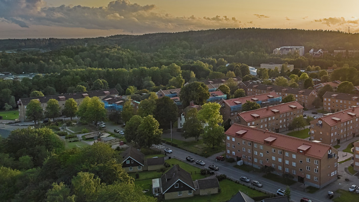 Översikt över området Göta