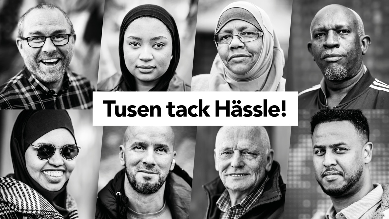 Bild med texten tusen tack Hässle!
